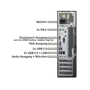 Lenovo ThinkCentre SFF Intel i5 4570 – Bild 2